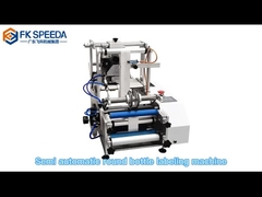 FK603 Model 25 bpm half-automatische natte lijm-etiketteringsmachine voor glazen/plastiekflessen